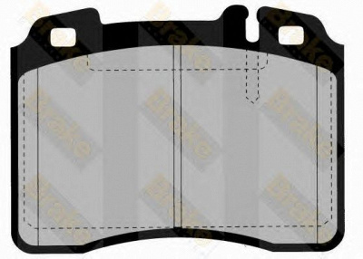 BRAKE ENGINEERING pa773 -  Комплект тормозных колодок, дисковый тормоз